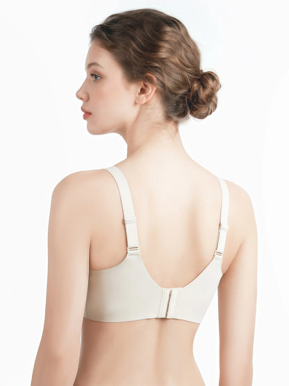 Breathable Comfort Bra with Adjustable Straps & Invisible Back Design