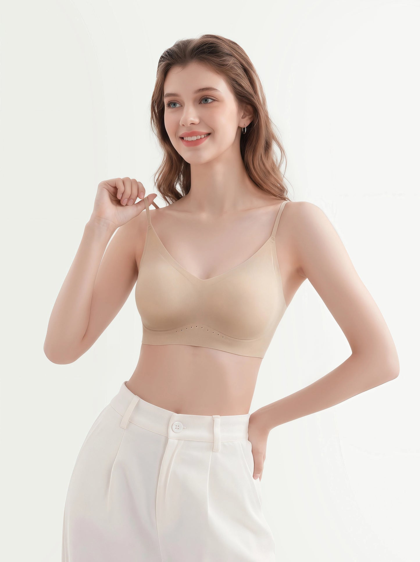 Invisible Low-Back Seamless Bra - Lightweight Support for All-Day Comfort