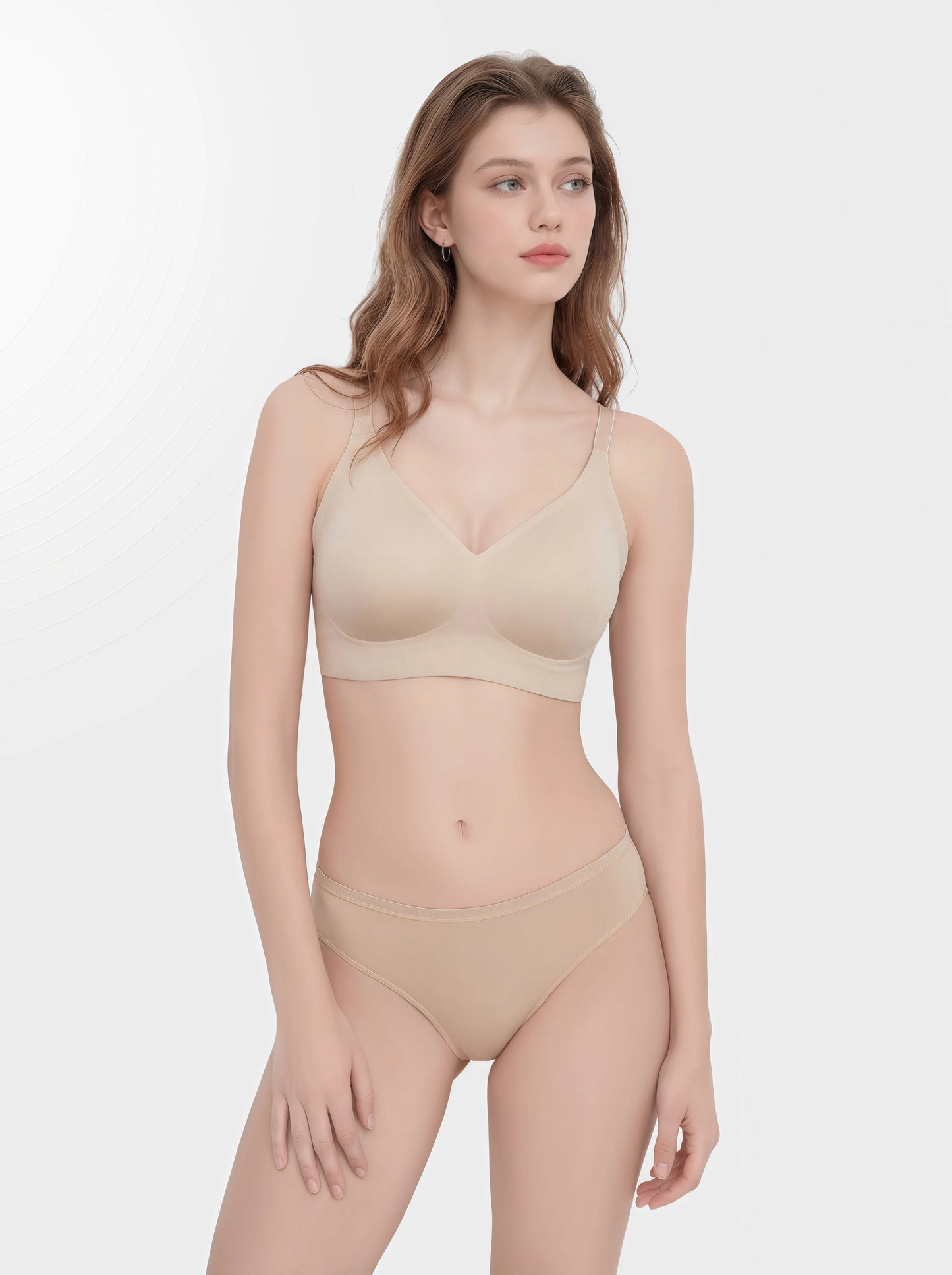 Ultra-Soft Wireless Everyday Bra - Nude Tone, No Lines, No Digging, All-Day Support