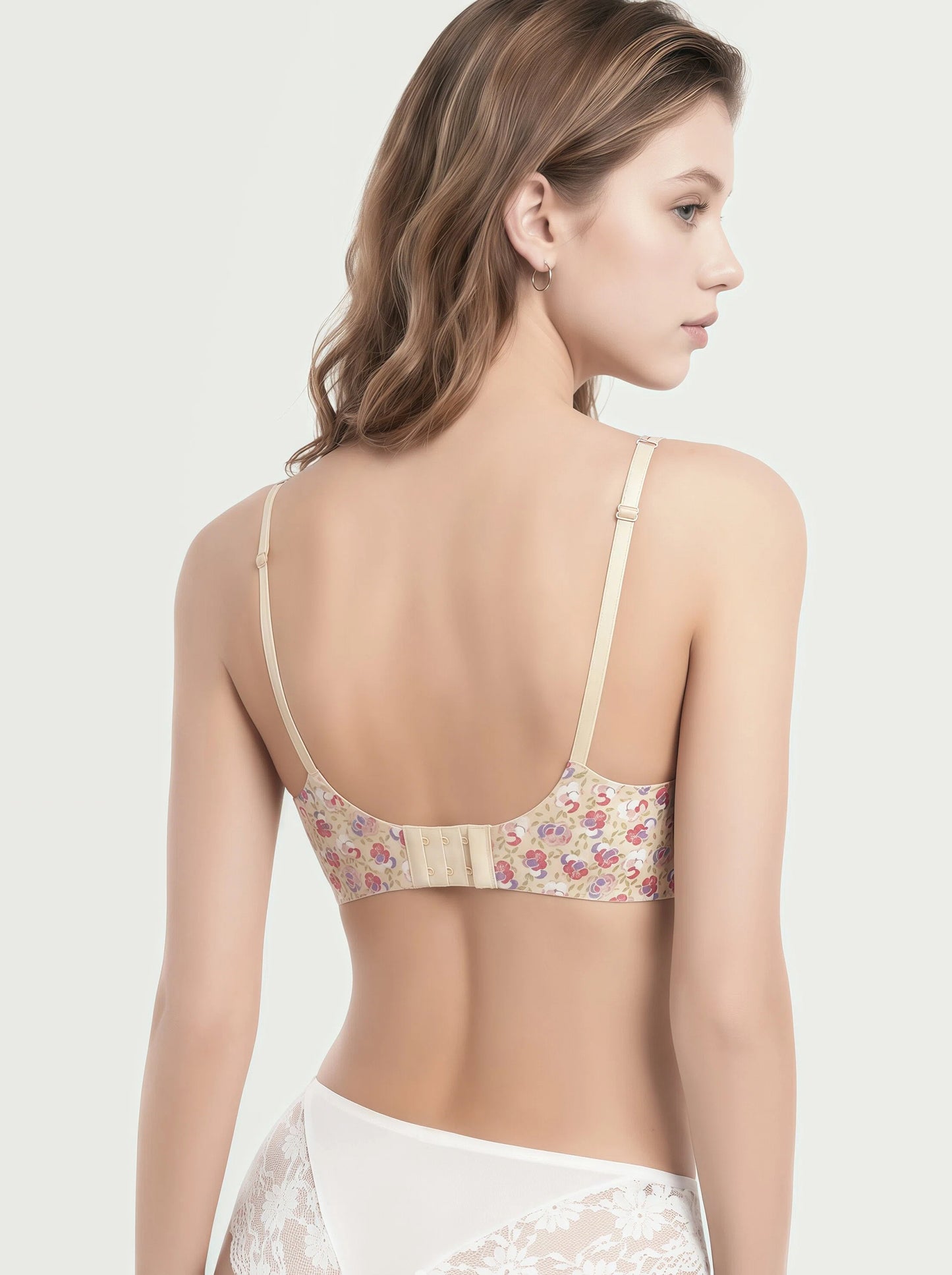 Cute Floral Seamless Bra - Gentle Support, All-Day Comfort & Sweet Aesthetic