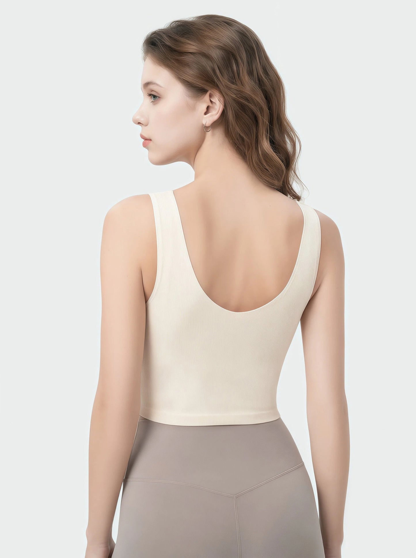 Ultra-Soft Ribbed Everyday Bra - U-Back Design, Seamless & Breathable