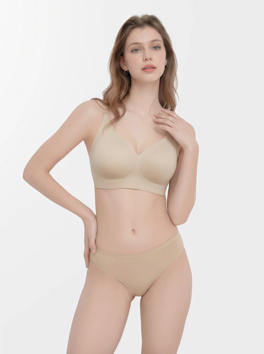 Ultra-Soft Wireless Everyday Bra - Nude Tone, No Lines, No Digging, All-Day Support